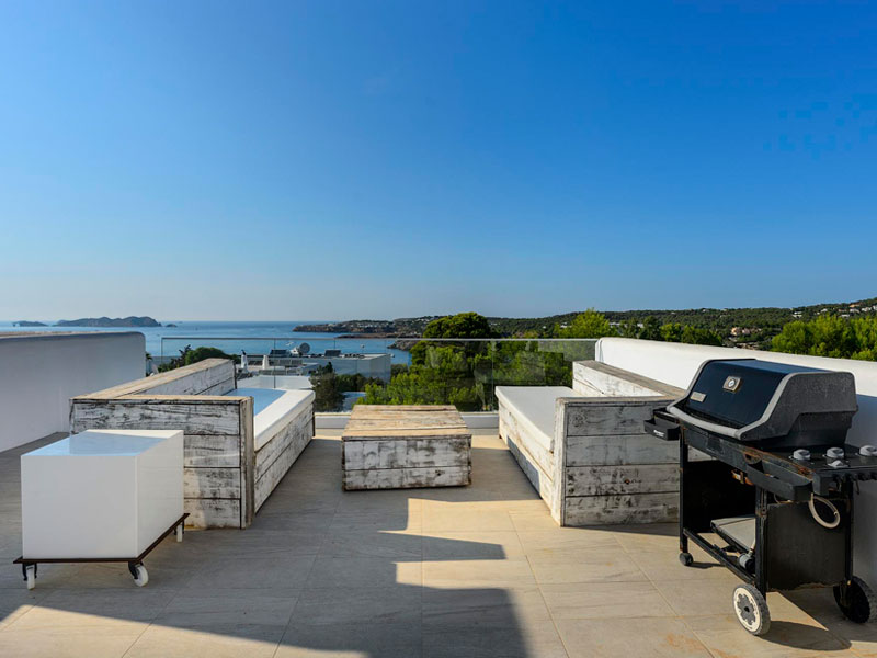 Vista de la terraza de la Villa en Cala molí